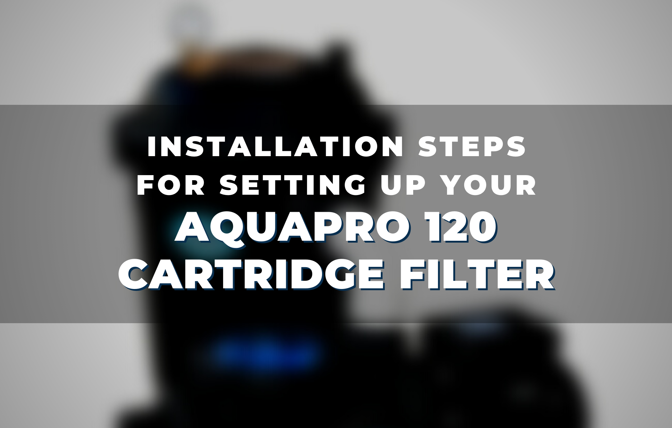 Installation Steps For Setting Up Your AquaPro 120 Cartridge Filter