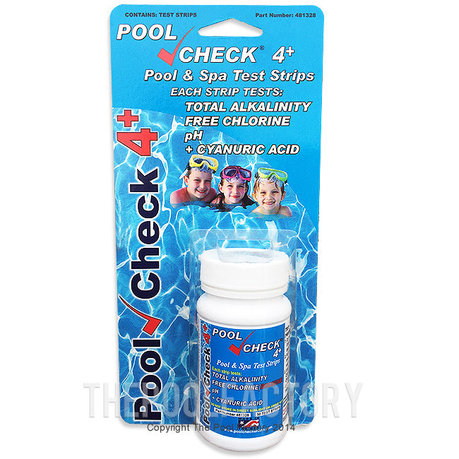 Pool Check 4 In 1 Chlorine Test Kit (50 Strips)
