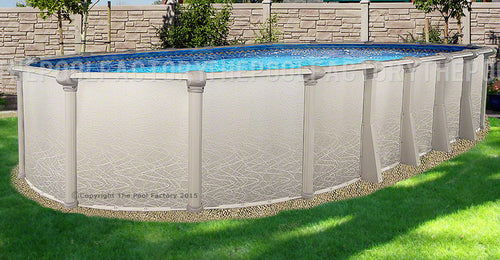 Can the saltwater 5000 oval pool be installed semi ground?