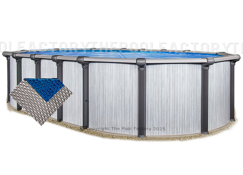 18'x33' Oval Space Age Silver/Blue Solar Cover Questions & Answers