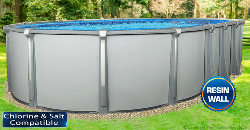 18'x40'x54" Saltwater Aurora Oval Pool with Resin Wall Questions & Answers