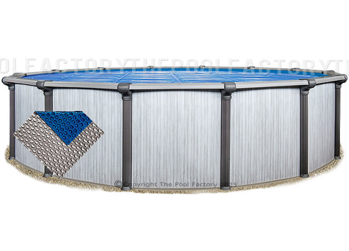 24' Round Space Age Silver/Blue Solar Cover Questions & Answers