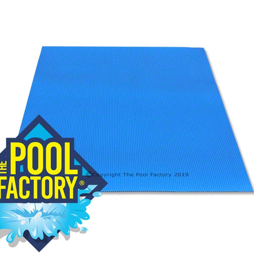 What does the step pad do for an above ground pool liner?