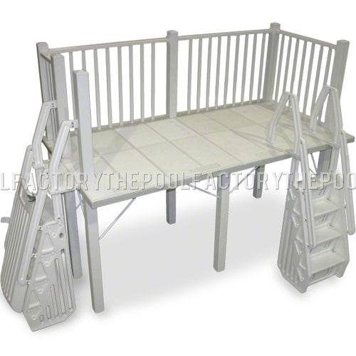 Can the steps inside the pool be removed for winter shutdown and leave the deck in tact?