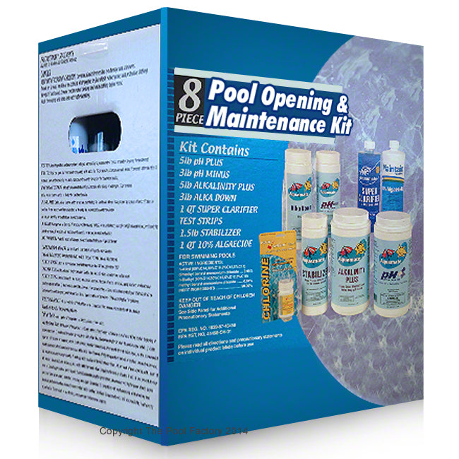 8 Piece Pool Maintenance Chemical Kit with Test Kit Questions & Answers