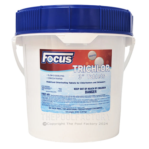 Focus 3" Chlorine Tablets 10lbs - Stabilized & Slow Dissolving Questions & Answers