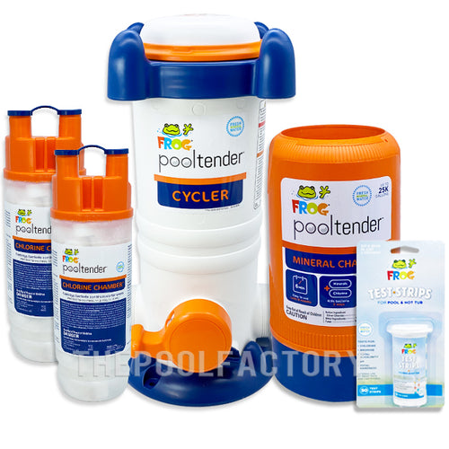 Can I use the Frog Pool Tender Fresh Mineral Water System Package if I currently have a saltwater pool?