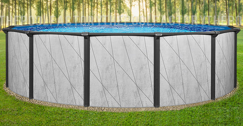 Can the Bristol and Del Rey pool swimming models be installed semi-inground?