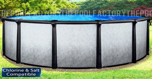 What is the actual height of the 54" Saltwater Twilight Pool from the gravel base to the top of the top ledge?