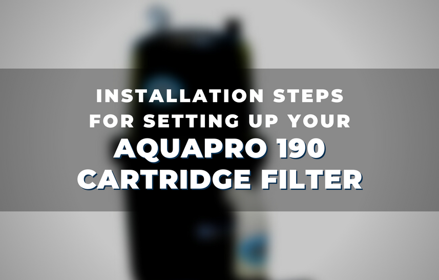 Installation Steps For Setting Up Your AquaPro 190 Cartridge Filter