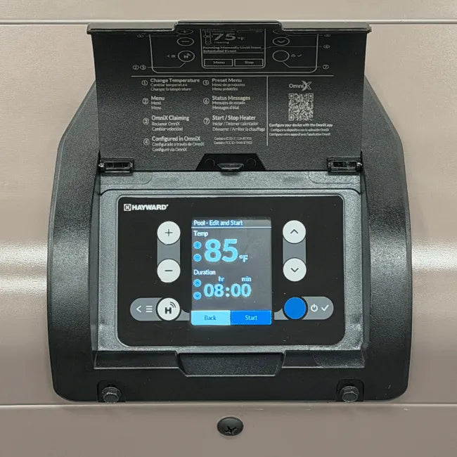 Hayward Universal H-Series Low NOx Heater 135FDN - Control Panel View
