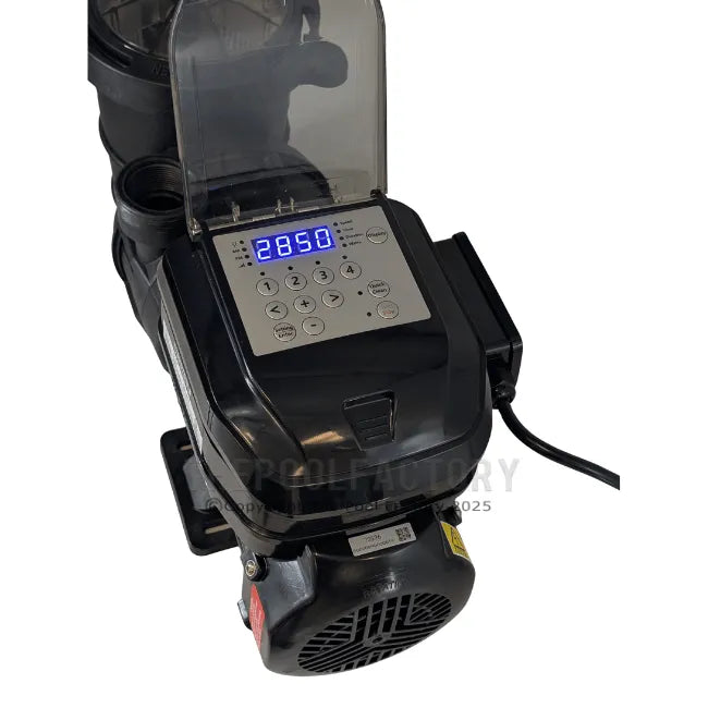 Hydrotools 1.5-HP Variable Speed Above Ground Pool Pump - Vertical Discharge Control Panel ON