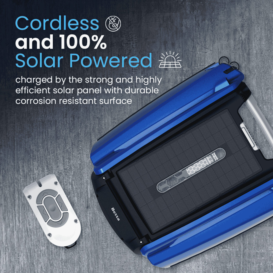 Betta SE Solar Powered Automatic Robotic Pool Skimmer Cordless