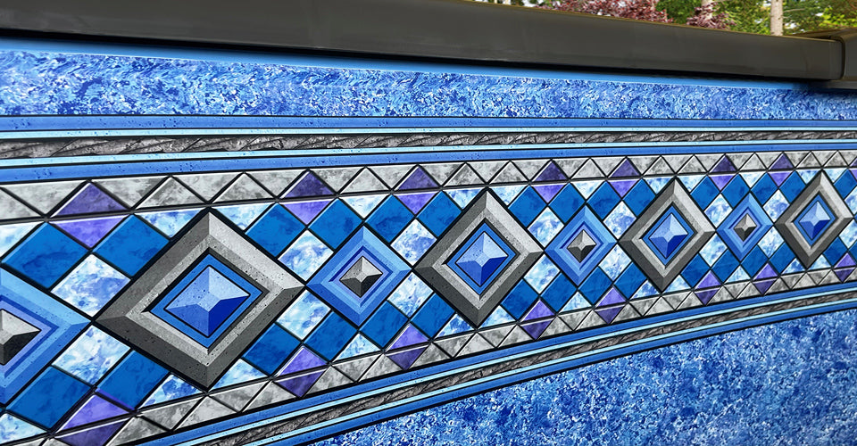 16'x32'x52 Oval J-Hook Diamond Key Liner - Side View