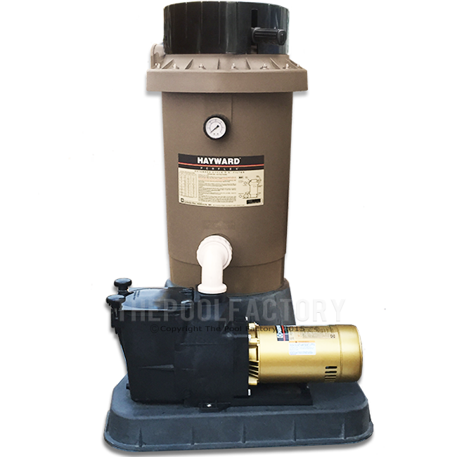 Hayward Perflex EC65 D.E. Inground Pool Filter System with 1-HP Super Pump & Base Kit