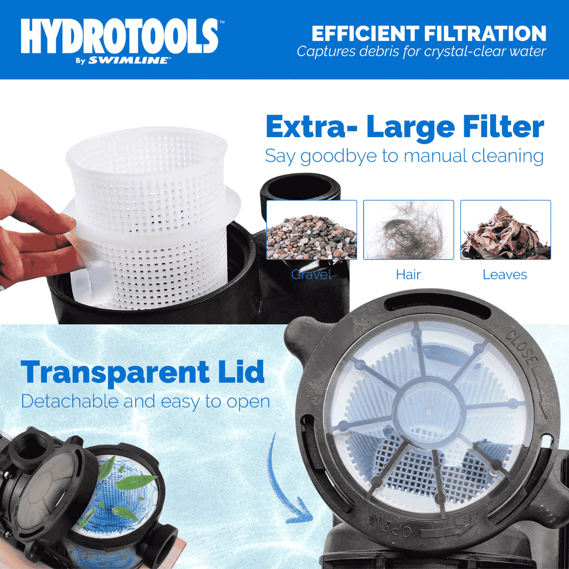Hydrotools 1.5-HP Variable Speed Pump Strainer Lid