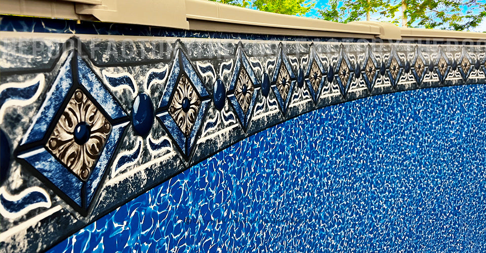 12'x24'x54 Oval Beaded Intrepid Liner - 40 Gauge - Side View 