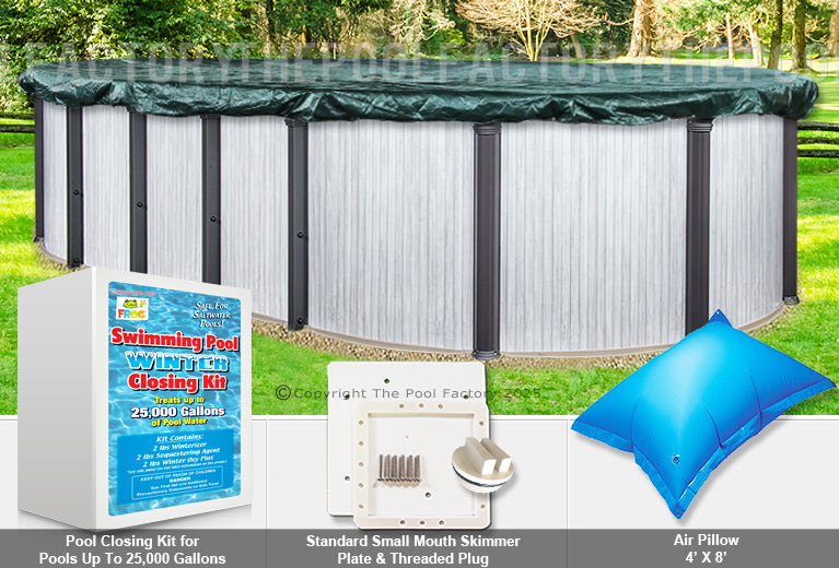 15'x23' Oval Supreme Closing Package (Small Mouth Plate)