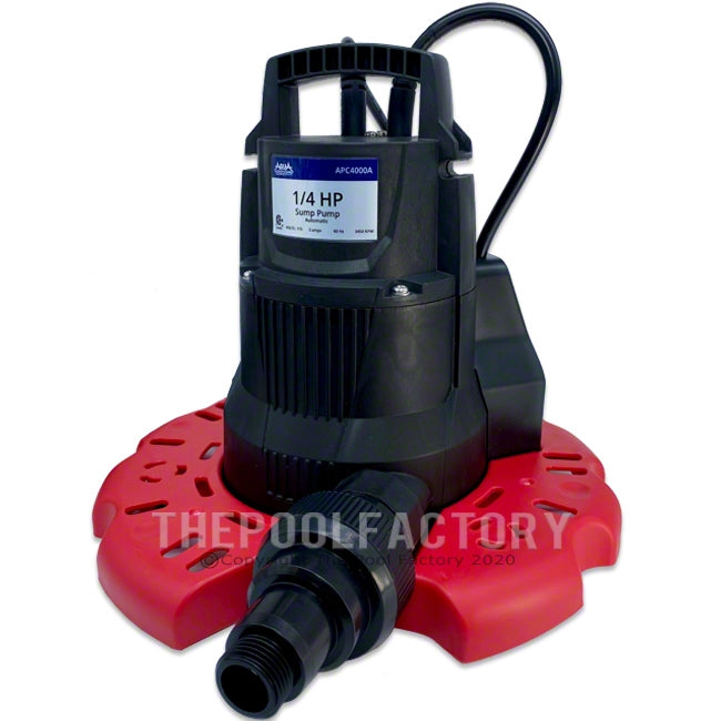 AquaPro Automatic Pool Cover Pump 3,000GPH w/ Leaf Protector APC4000A