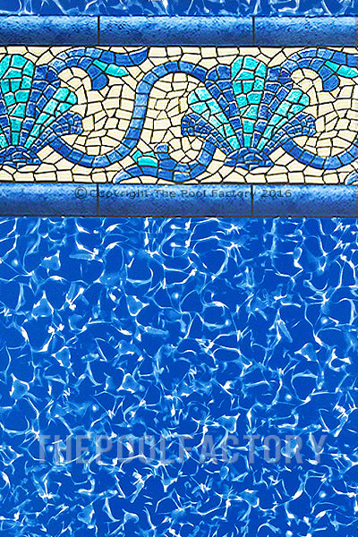 15'x30'x52 Oval Esther Williams Beaded Beach Haven Liner - 40 Gauge