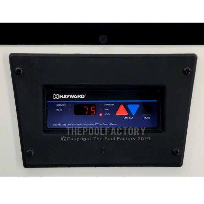 Hayward H-Series 135K BTU Propane Above Ground Heater - Control Panel View
