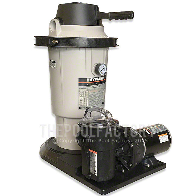 Hayward Perflex EC40 D.E. Filter System 1-HP Power-Flo Pump
