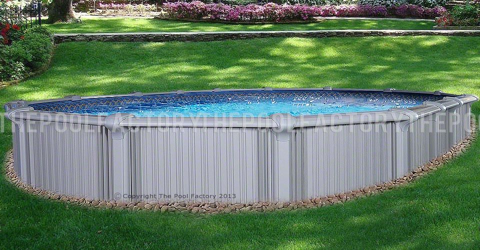 Intrepid Oval Pool - Installed Semi-Inground