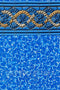 18'x33'x52 Oval Esther Williams Beaded Mystri Gold Liner - 25 Gauge