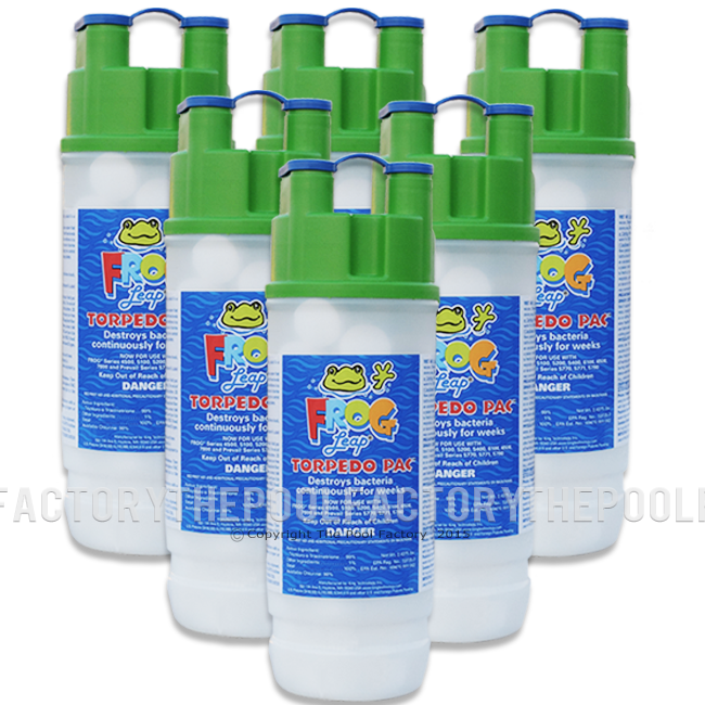 Frog Pac Pool Pool Frog Leap Torpedo Pac (6 Pack) | The Pool Factory