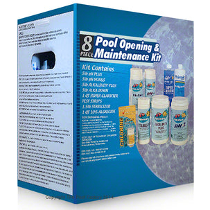 8 Piece Pool Maintenance Chemical Kit