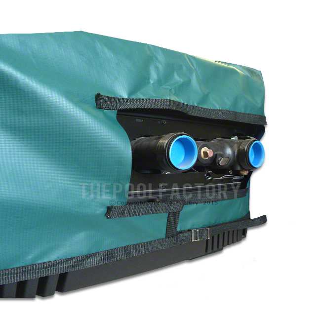 Pro-Tech Heater Cover for Legacy, Laars, Raypak, & Rheem 325,000BTU - Side View