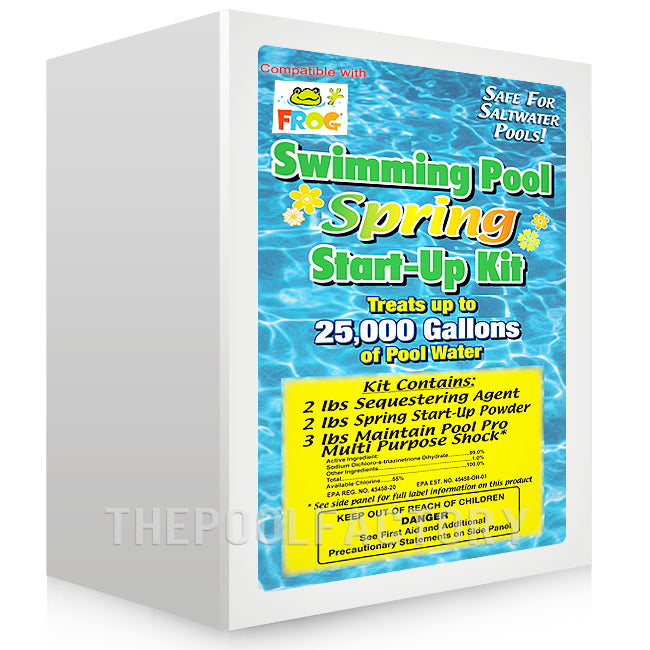 Spring Start Up Kit for Chlorinated, Pool Frog or Saltwater Pools up to 25,000 Gallons
