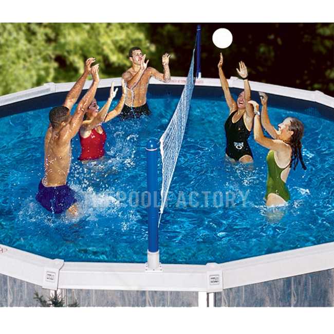 Swimline Cross Pool Volley Above Ground Volleyball Game 9187